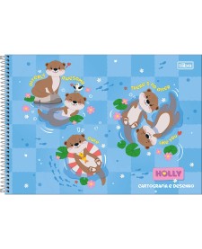 imagem principal do produto Caderno de Cartografia e Desenho Espiral Capa Dura Holly 80 Folhas