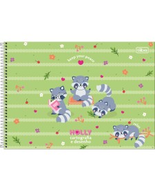 imagem principal do produto Caderno de Cartografia e Desenho Espiral Capa Dura Holly 80 Folhas