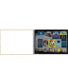 imagem de detalhe produto Caderno de Cartografia e Desenho Espiral Capa Dura Hype 80 Folhas