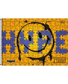 imagem principal do produto Caderno de Cartografia e Desenho Espiral Capa Dura Hype 80 Folhas