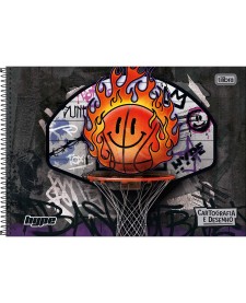 imagem principal do produto Caderno de Cartografia e Desenho Espiral Capa Dura Hype 80 Folhas