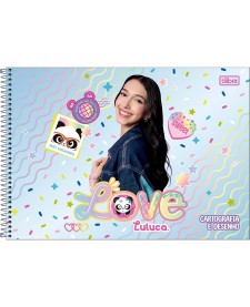 imagem principal do produto Caderno de Cartografia e Desenho Espiral Capa Dura Luluca 80 Folhas