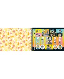 imagem de detalhe produto Caderno de Cartografia e Desenho Espiral Capa Dura Mickey Real Life 80 Folhas