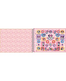 imagem de detalhe produto Caderno de Cartografia e Desenho Espiral Capa Dura Minnie 80 Folhas