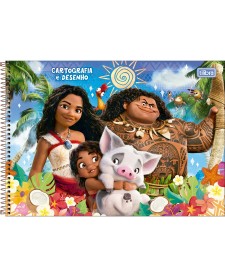 imagem principal do produto Caderno de Cartografia e Desenho Espiral Capa Dura Moana 80 Folhas