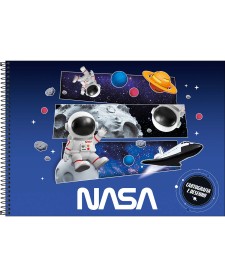 imagem principal do produto Caderno de Cartografia e Desenho Espiral Capa Dura Nasa 80 Folhas