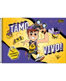imagem principal do produto Caderno de Cartografia e Desenho Espiral Capa Dura Natan Por Aí 80 Folhas