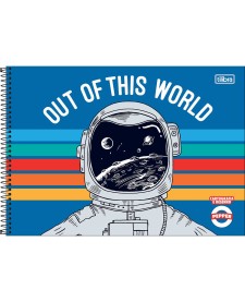 imagem principal do produto Caderno de Cartografia e Desenho Espiral Capa Dura Pepper 80 Folhas