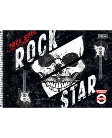 imagem principal do produto Caderno de Cartografia e Desenho Espiral Capa Dura Pepper 80 Folhas