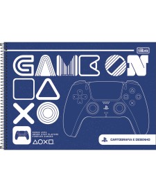 imagem principal do produto Caderno de Cartografia e Desenho Espiral Capa Dura PlayStation80 Folhas