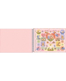 imagem de detalhe produto Caderno de Cartografia e Desenho Espiral Capa Dura Pooh 80 Folhas