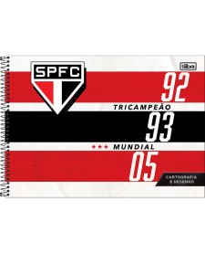 imagem principal do produto Caderno de Cartografia e Desenho Espiral Capa Dura São Paulo  80 Folhas