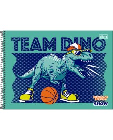 imagem principal do produto Caderno de Cartografia e Desenho Espiral Capa Dura Show Masculino 80 Folhas