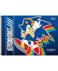 imagem principal do produto Caderno de Cartografia e Desenho Espiral Capa Dura Sonic 80 Folhas