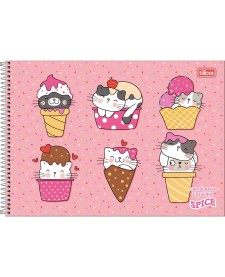 imagem principal do produto Caderno de Cartografia e Desenho Espiral Capa Dura Spice 48 Folhas