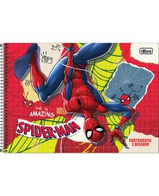 imagem principal do produto Caderno de Cartografia e Desenho Espiral Capa Dura Spider-Man 80 Folhas