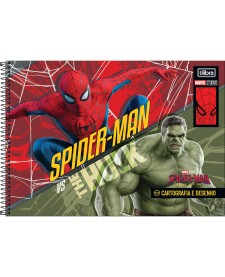 imagem principal do produto Caderno de Cartografia e Desenho Espiral Capa Dura Spider-Man: Brand New Day 80 Folhas