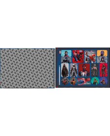 imagem de detalhe produto Caderno de Cartografia e Desenho Espiral Capa Dura Spider Man Game 80 Folhas