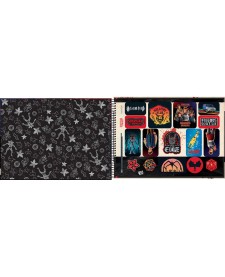 imagem de detalhe produto Caderno de Cartografia e Desenho Espiral Capa Dura Stranger Things 80 Folhas