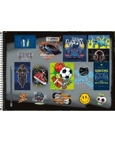 imagem de detalhe produto Caderno de Cartografia e Desenho Espiral Capa Dura Strong 80 Folhas