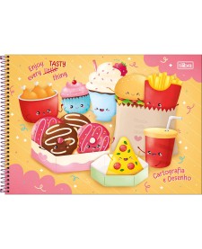 imagem principal do produto Caderno de Cartografia e Desenho Espiral Capa Dura Taste 80 Folhas