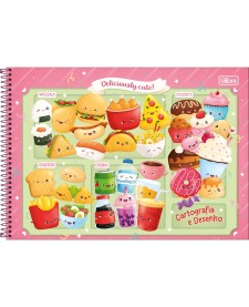 imagem principal do produto Caderno de Cartografia e Desenho Espiral Capa Dura Taste 80 Folhas