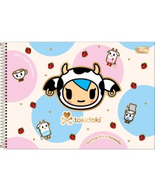 imagem principal do produto Caderno de Cartografia e Desenho Espiral Capa Dura Tokidoki Moofia 80 Folhas
