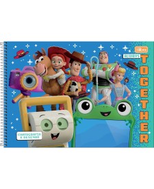 imagem principal do produto Caderno de Cartografia e Desenho Espiral Capa Dura Toy Story 80 Folhas