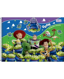 imagem principal do produto Caderno de Cartografia e Desenho Espiral Capa Dura Toy Story 80 Folhas