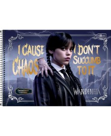 imagem principal do produto Caderno de Cartografia e Desenho Espiral Capa Dura Wandinha 80 Folhas