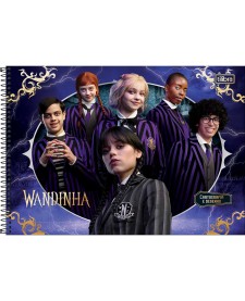 imagem principal do produto Caderno de Cartografia e Desenho Espiral Capa Dura Wandinha 80 Folhas