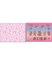 imagem de detalhe produto Caderno de Cartografia e Desenho Espiral Capa Dura West Girl 80 Folhas