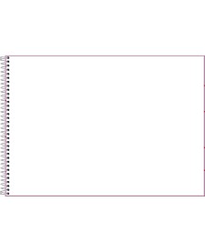 imagem de detalhe produto Caderno de Cartografia e Desenho Espiral Capa Dura Zoom+ Feminino 96 Folhas