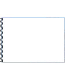 imagem de detalhe produto Caderno de Cartografia e Desenho Espiral Capa Dura Zoom+ Masculino 96 Folhas