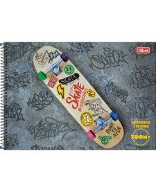 imagem principal do produto Caderno de Cartografia e Desenho Espiral Capa Dura Zoom+ Masculino 96 Folhas