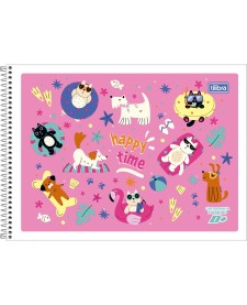 imagem principal do produto Caderno de Cartografia e Desenho Espiral Capa Flexível D+ 48 Folhas