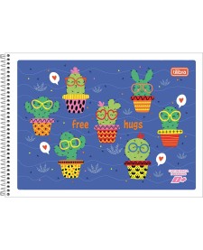 imagem principal do produto Caderno de Cartografia e Desenho Espiral Capa Flexível D+ 96 Folhas