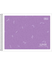 imagem principal do produto Caderno de Cartografia e Desenho Espiral Capa Flexível Lunix 60 Folhas