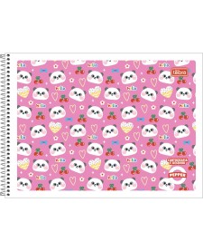 imagem principal do produto Caderno de Cartografia e Desenho Espiral Capa Flexível Pepper 40 Folhas