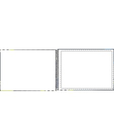imagem de detalhe produto Caderno de Cartografia e Desenho Milimetrado Espiral Capa Dura Bold One Masculino 80 Folhas