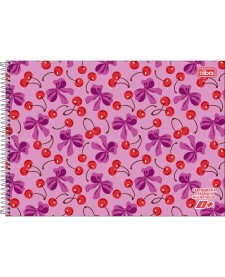 imagem principal do produto Caderno de Cartografia e Desenho Milimetrado Espiral Capa Dura D+ Feminino 96 Folhas