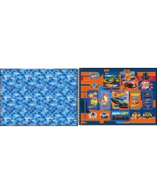imagem de detalhe produto Caderno de Cartografia e Desenho Milimetrado Espiral Capa Dura Hot Wheels 80 Folhas