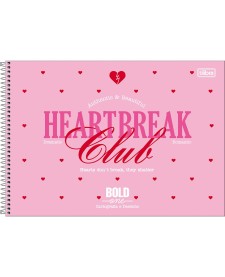 imagem principal do produto Caderno de Cartografia e Desenho Milimetrado Espiral Capa Dura Milimetrado Bold One Feminino 80 Folhas