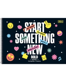 imagem principal do produto Caderno de Cartografia e Desenho Milimetrado Espiral Capa Dura Milimetrado Bold One Feminino 80 Folhas