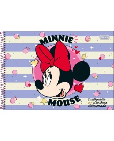 imagem principal do produto Caderno de Cartografia e Desenho Milimetrado Espiral Capa Dura Minnie 80 Folhas