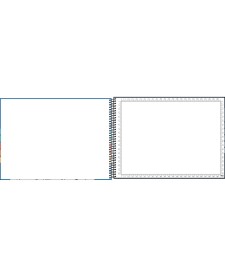 imagem de detalhe produto Caderno de Cartografia e Desenho Milimetrado Espiral Capa Dura Pepper Masculino 80 Folhas