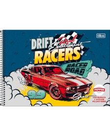 imagem principal do produto Caderno de Cartografia e Desenho Milimetrado Espiral Capa Dura Pepper Masculino 80 Folhas