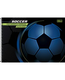 imagem principal do produto Caderno de Cartografia e Desenho Milimetrado Espiral Capa Dura Score 80 Folhas