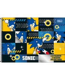 imagem principal do produto Caderno de Cartografia e Desenho Milimetrado Espiral Capa Dura Sonic 80 Folhas