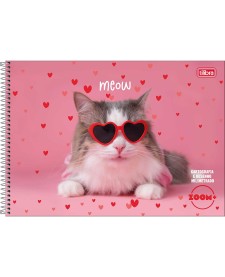 imagem principal do produto Caderno de Cartografia e Desenho Milimetrado Espiral Capa Dura Zoom+ Feminino 96 Folhas